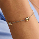 Bicolor Cross Armband
