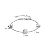 Zirkonia Cross Armband Zilver