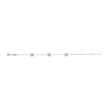 Zirkonia Cross Armband Bicolor