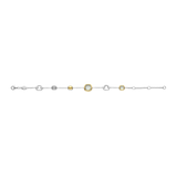 Lichtgrijze Cushion Charm Armband