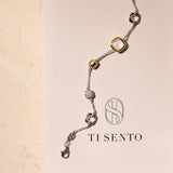 Parel Cushion Charm Armband