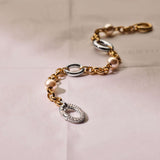 Connected Zirkonia Parel Armband