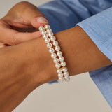 Classic Dubbele Parel Armband