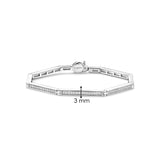 Vintage Zirkonia Schakel Armband