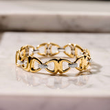 Connected Triangle Vintage Schakel Armband