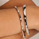 Classic Zirkonia Bangle Zilver