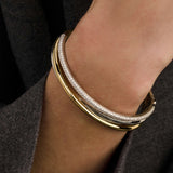 Zirkonia Structure Bangle
