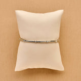 Classic Rechthoekige Zirkonia Bangle Zilver