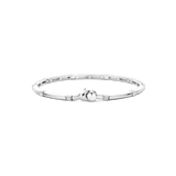 Classic Rechthoekige Zirkonia Bangle Zilver