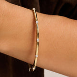 Classic Rechthoekige Zirkonia Bangle