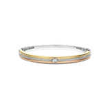 Contrast Tricolor Zirkonia Bangle