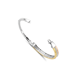 Contrast Tricolor Zirkonia Bangle