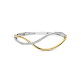 Organic Open Zirkonia Bangle
