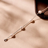 Parel Charm Armband Zilver