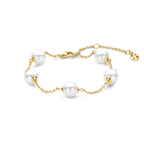 Parel Charm Armband Goudkleurig