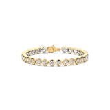 Ronde Zirkonia Armband Goudkleurig