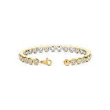 Ronde Zirkonia Armband Goudkleurig