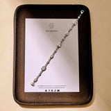 Ovale Zirkonia Armband Zilver