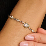 Ovale Zirkonia Armband