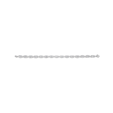 Zirkonia Schakel Armband Zilver