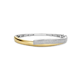 Contrast Twisted Zirkonia Bangle