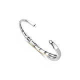 Contrast Twisted Zirkonia Bangle