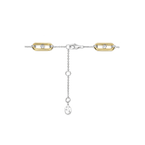 Open Schakel Armband met Ronde Zirkonia