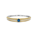Blauwe Cushion Structure Bangle