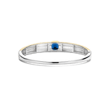Blauwe Cushion Structure Bangle