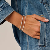 Dunne Parel Armband