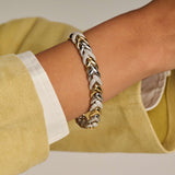Vintage Zirkonia Schakel Armband