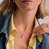 Ketting met parel en zirkonia