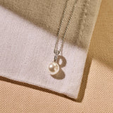 Ketting met parel en zirkonia