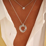 Zirkonia Cirkel Ketting