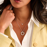 Zirkonia Cirkel Ketting