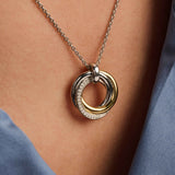 Zirkonia Cirkel Ketting