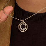 Zirkonia Cirkel Ketting