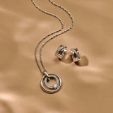 Zirkonia Cirkel Ketting