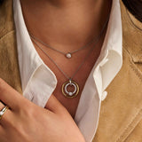Zirkonia Cirkel Ketting