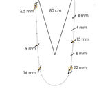 Cross Connected Charm Ketting