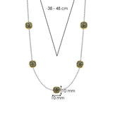 Kaki Cushion Charm Ketting