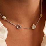Parel Cushion Charm Ketting
