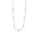Parel Cushion Charm Ketting