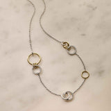 Connected Cirkel Charm Ketting