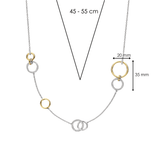 Connected Cirkel Charm Ketting