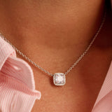 Classic Vierkante Zirkonia Ketting