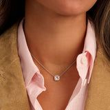 Classic Vierkante Zirkonia Ketting