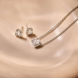 Classic Vierkante Zirkonia Ketting