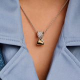 Twisted Zirkonia Ketting