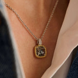 Grijze Zirkonia Cushion Ketting